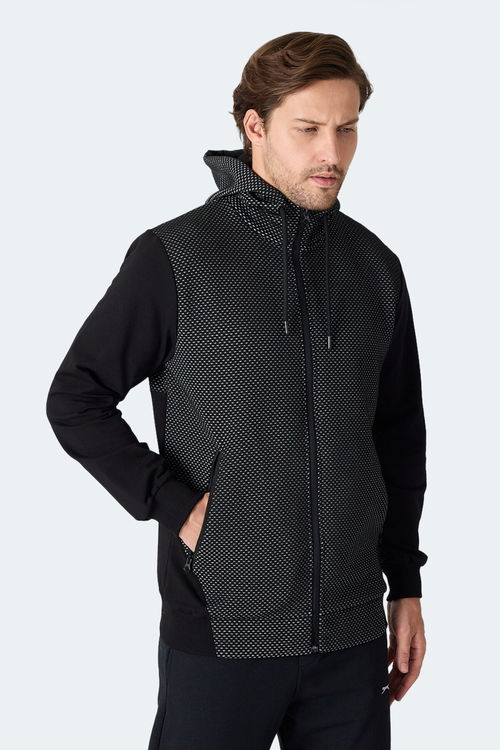 Slazenger FLAME Erkek Siyah Sweatshirt
