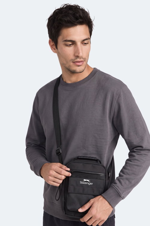 Slazenger FLAMINGO Unisex Siyah Omuz Çantası