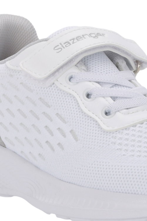 Slazenger FLAREX Unisex Çocuk Cırt Cırtlı Beyaz / Gri Günlük Spor Ayakkabısı