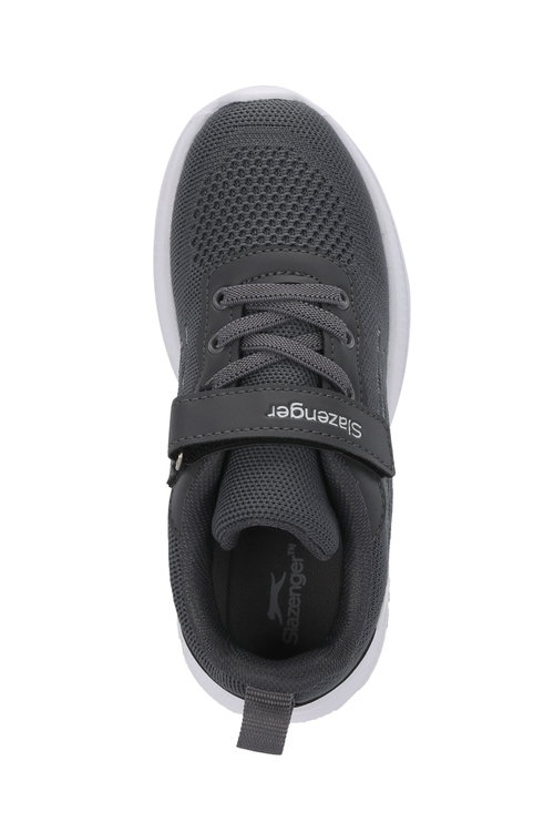 Slazenger FLAREX Unisex Çocuk Cırt Cırtlı Koyu Gri / Beyaz Günlük Spor Ayakkabısı