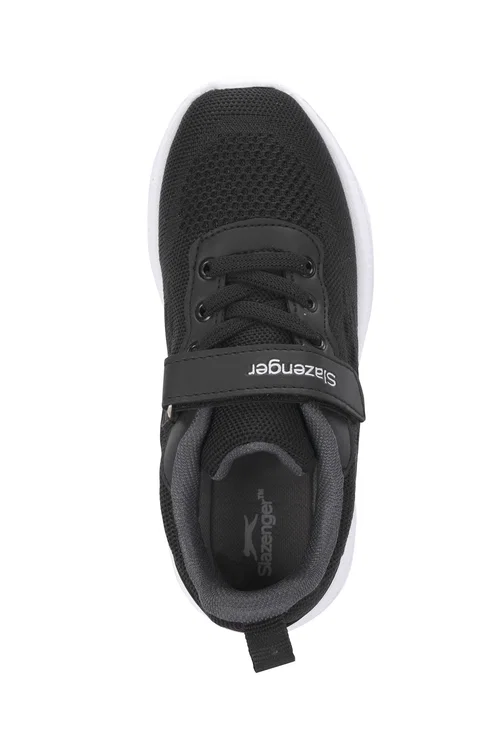 Slazenger FLAREX Unisex Çocuk Cırt Cırtlı Siyah / Koyu Gri Günlük Spor Ayakkabısı