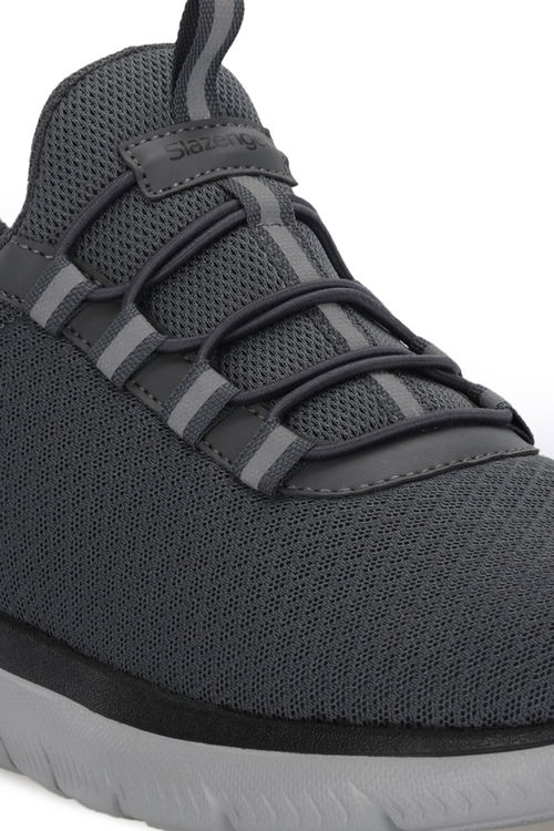Slazenger FLEX FIT I Erkek Koyu Gri Koşu & Yürüyüş Spor Ayakkabısı