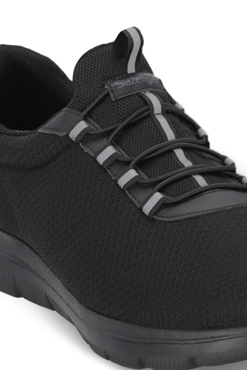 Slazenger FLEX FIT I Erkek Siyah / Siyah Koşu & Yürüyüş Spor Ayakkabısı