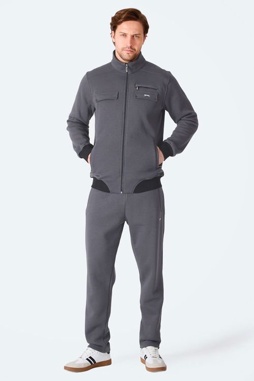 Slazenger FLICKER Erkek Koyu Gri Eşofman Takımı