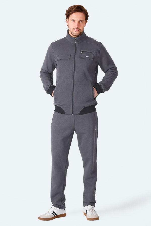 Slazenger FLICKER Erkek Koyu Gri Eşofman Takımı