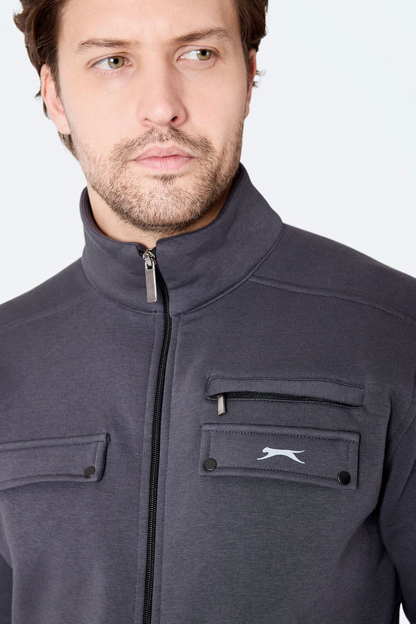 Slazenger FLICKER Erkek Koyu Gri Eşofman Takımı
