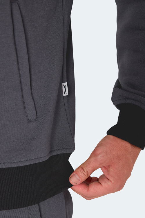 Slazenger FLICKER Erkek Koyu Gri Eşofman Takımı