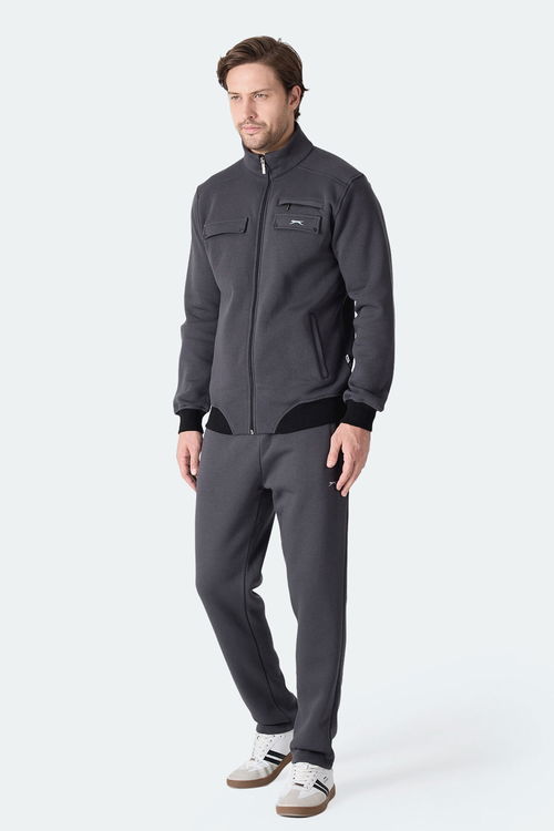 Slazenger FLICKER Erkek Koyu Gri Eşofman Takımı
