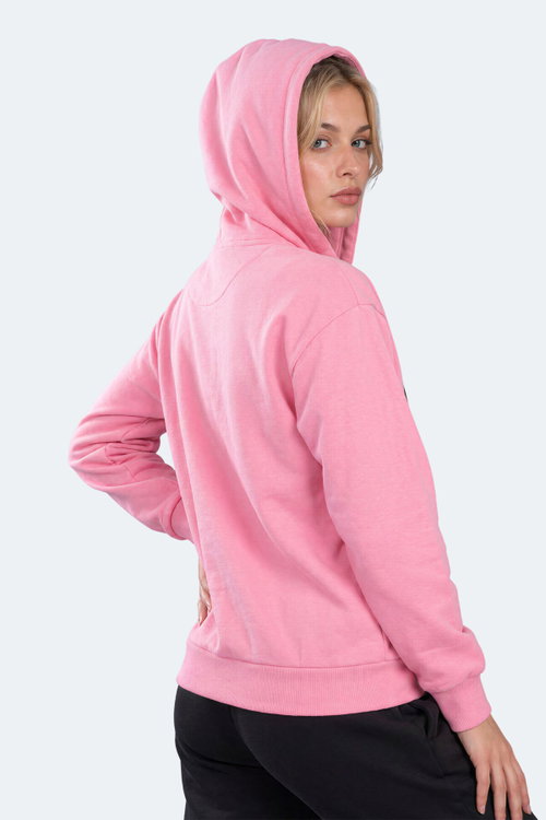 Slazenger FLORES Kadın Kapüşonlu Pembe Sweatshırt