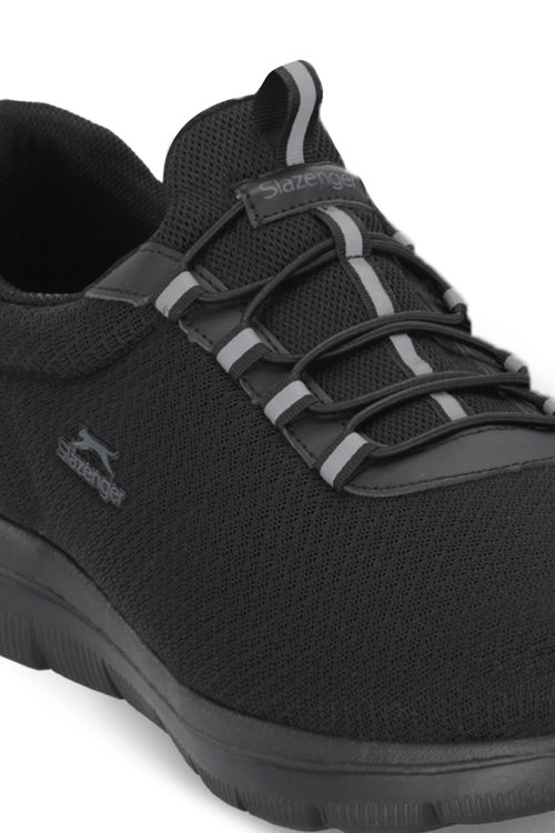 Slazenger FOEIGN JMB Erkek Büyük Beden Siyah / Siyah Koşu & Yürüyüş Spor Ayakkabısı