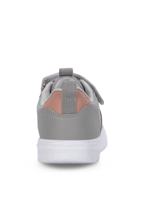 Slazenger FREEDOM I Kız Çocuk Cırt Cırtlı Gri / Pembe Günlük Spor Ayakkabısı