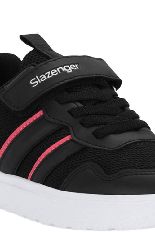 Slazenger FREEDOM I Kız Çocuk Cırt Cırtlı Siyah / Pembe Günlük Spor Ayakkabısı