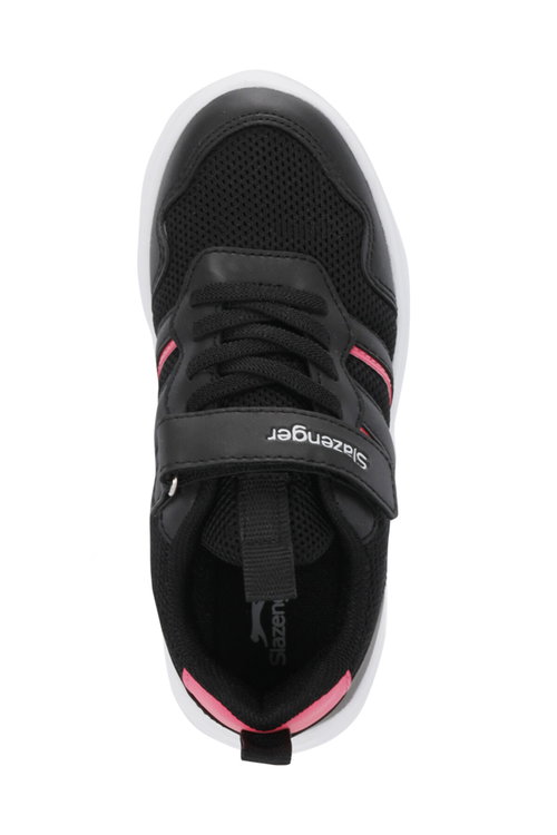 Slazenger FREEDOM I Kız Çocuk Cırt Cırtlı Siyah / Pembe Günlük Spor Ayakkabısı