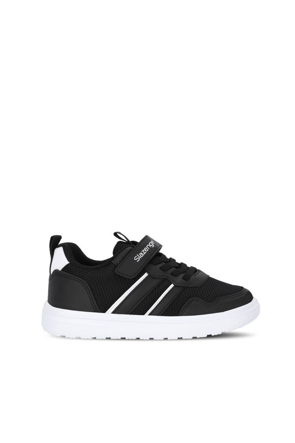 Slazenger FREEDOM I Unisex Çocuk Cırt Cırtlı Siyah / Beyaz Günlük Spor Ayakkabısı