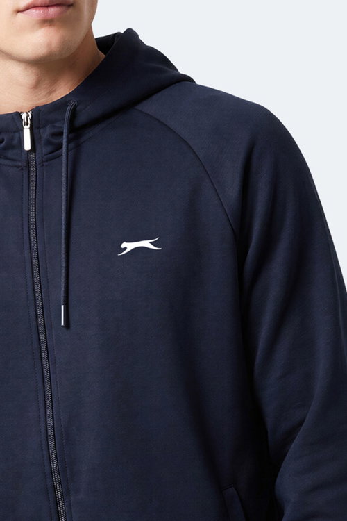 Slazenger FREEWILL Erkek Kapüşonlu Cepli Lacivert Sweatshırt
