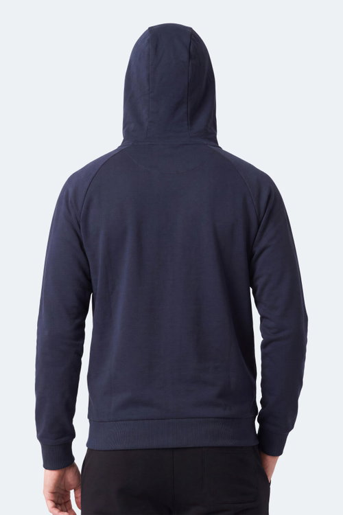 Slazenger FREEWILL Erkek Kapüşonlu Cepli Lacivert Sweatshırt