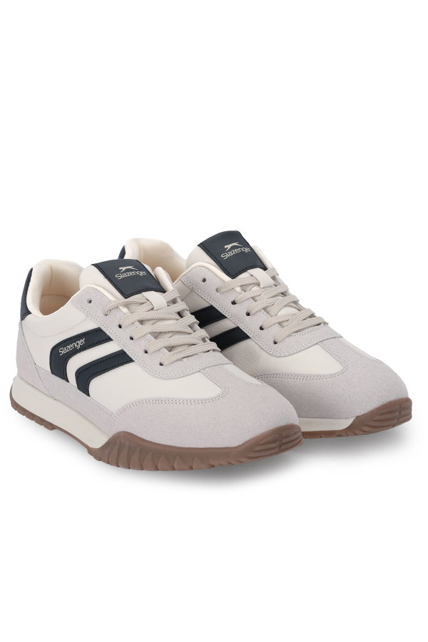 Slazenger FRENCH I Erkek Bej / Lacivert Günlük Spor Ayakkabısı