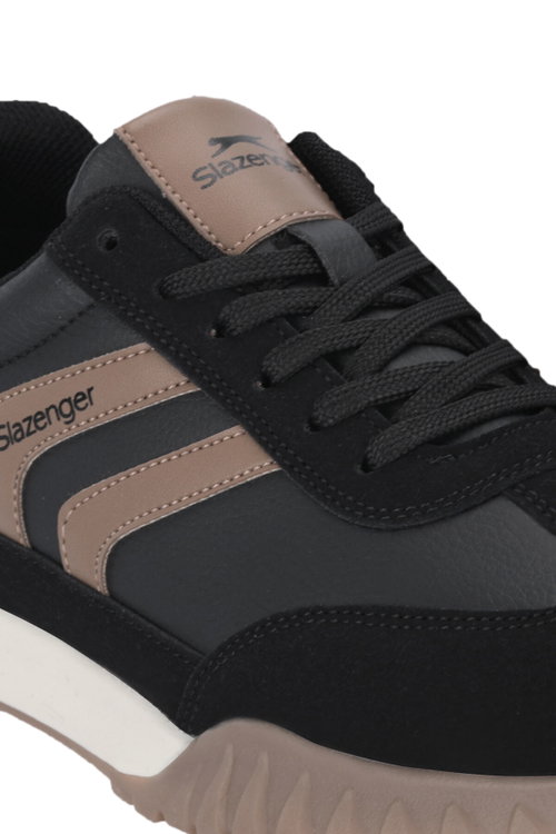 Slazenger FRENCH I Erkek Siyah / Taba Günlük Spor Ayakkabısı