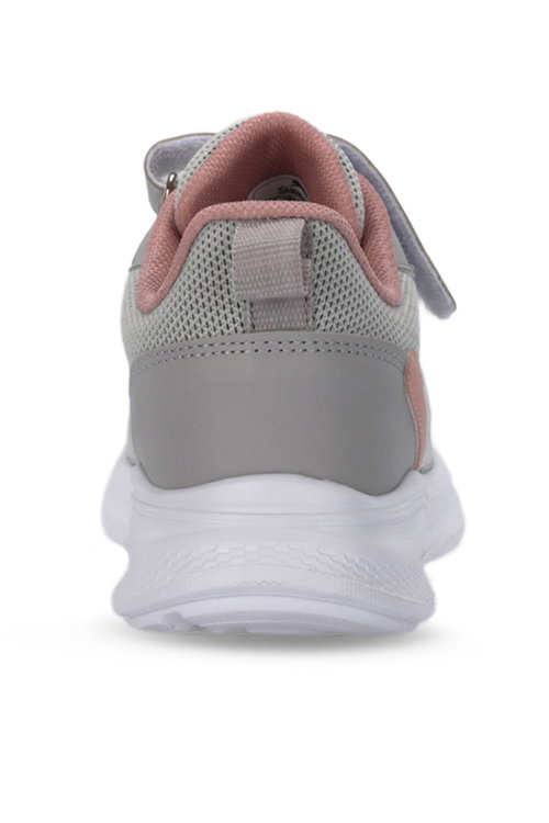Slazenger FUNKYTOWN I Kız Çocuk Cırt Cırtlı Gri / Pembe Günlük Spor Ayakkabısı