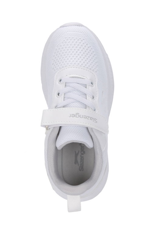 Slazenger FUNKYTOWN I Unisex Çocuk Cırt Cırtlı Beyaz / Gri Günlük Spor Ayakkabısı