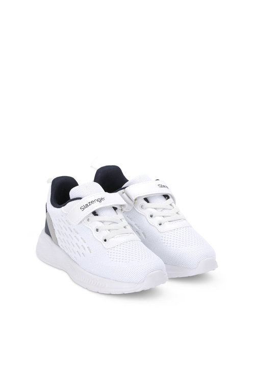 Slazenger FUNKYTOWN I Unisex Çocuk Cırt Cırtlı Beyaz / Lacivert Günlük Spor Ayakkabısı