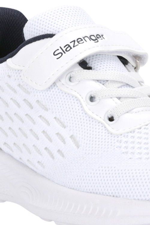 Slazenger FUNKYTOWN I Unisex Çocuk Cırt Cırtlı Beyaz / Lacivert Günlük Spor Ayakkabısı