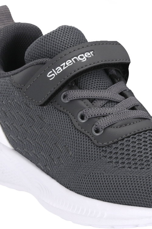 Slazenger FUNKYTOWN I Unisex Çocuk Cırt Cırtlı Koyu Gri / Beyaz Günlük Spor Ayakkabısı