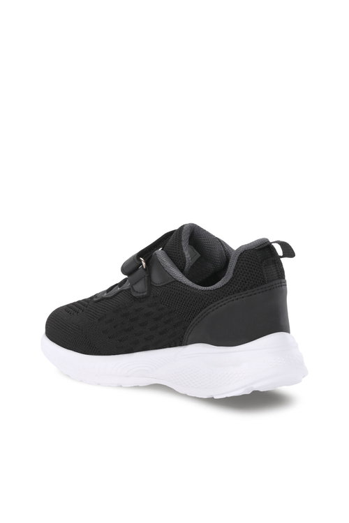 Slazenger FUNKYTOWN I Unisex Çocuk Cırt Cırtlı Siyah / Koyu Gri Günlük Spor Ayakkabısı