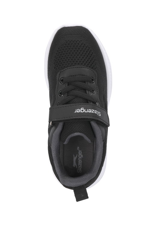 Slazenger FUNKYTOWN I Unisex Çocuk Cırt Cırtlı Siyah / Koyu Gri Günlük Spor Ayakkabısı
