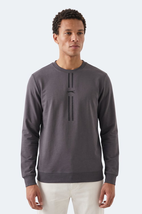 Slazenger GABINO I Erkek Koyu Gri Sweatshırt