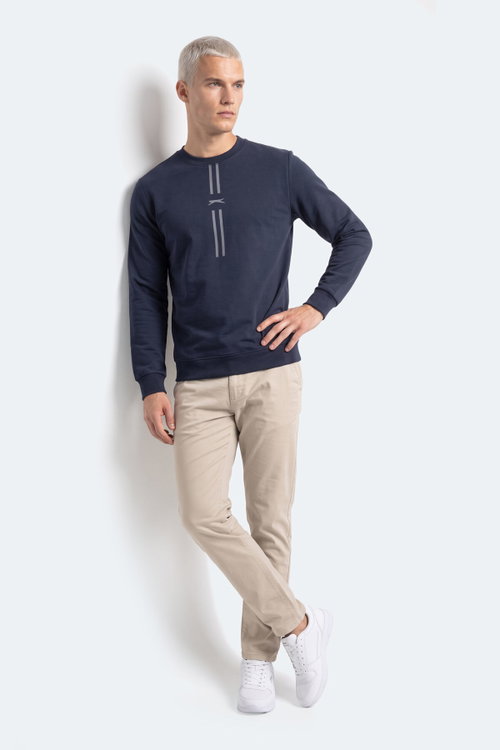 Slazenger GABINO I Erkek Lacivert Sweatshırt
