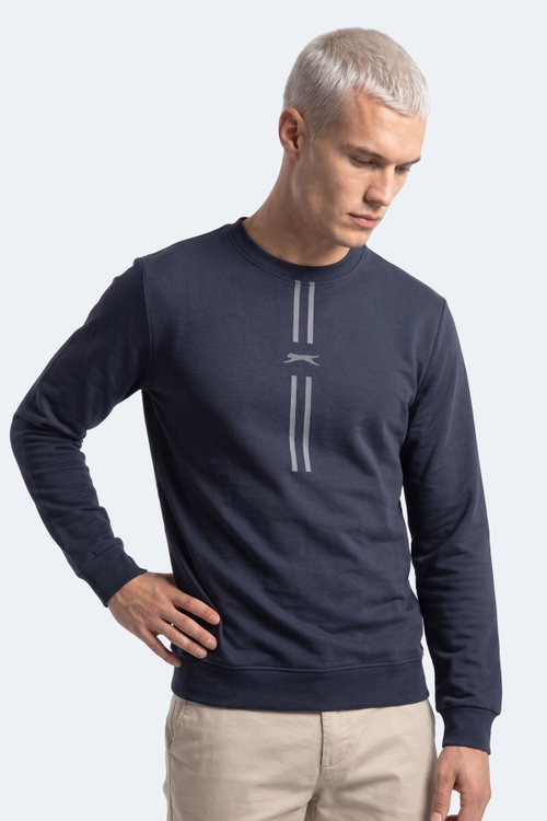 Slazenger GABINO I Erkek Lacivert Sweatshırt