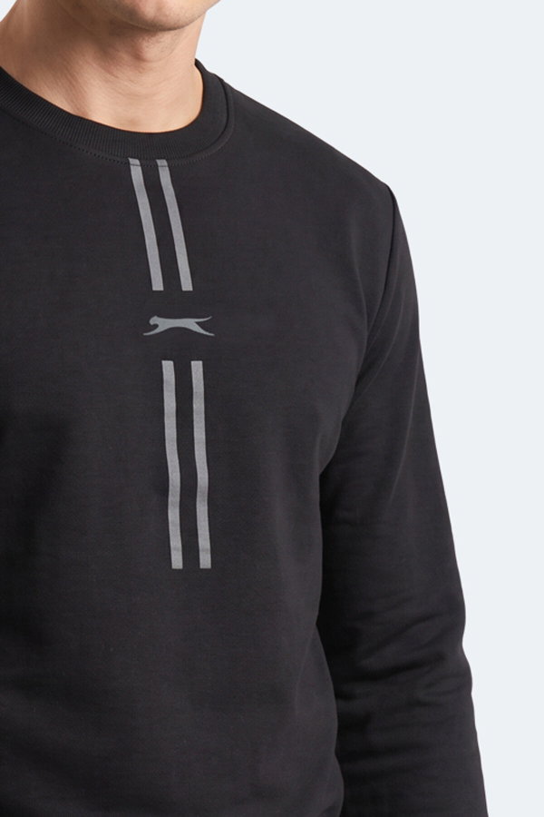 Slazenger GABINO I Erkek Siyah Sweatshırt