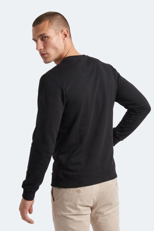 Slazenger GABINO I Erkek Siyah Sweatshırt
