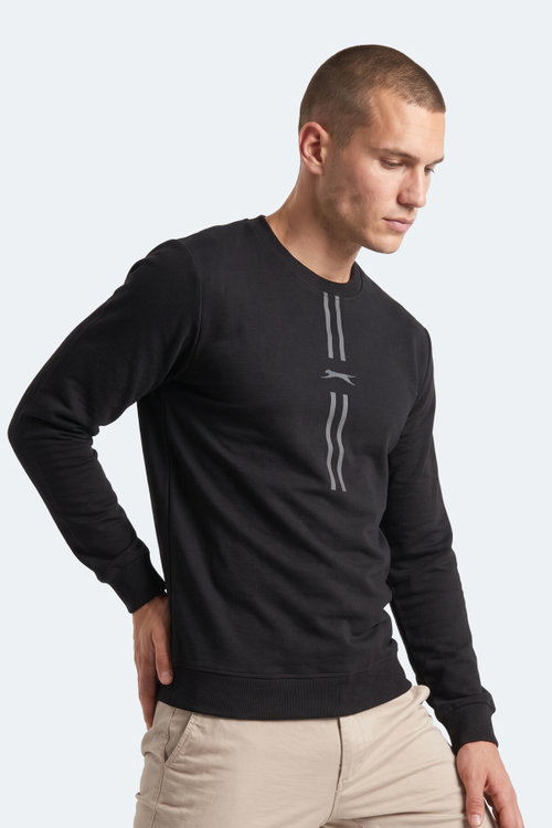 Slazenger GABINO I Erkek Siyah Sweatshırt