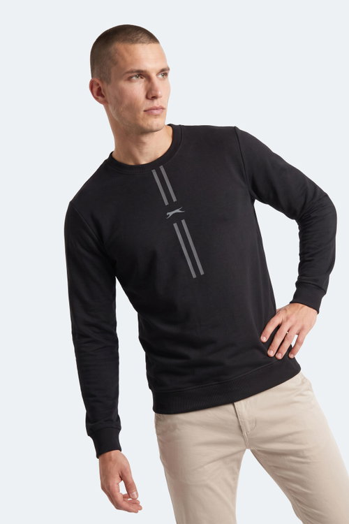 Slazenger GABINO I Erkek Siyah Sweatshırt
