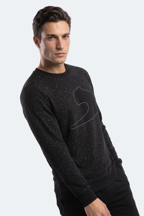 Slazenger GALLO Erkek Siyah Sweatshırt