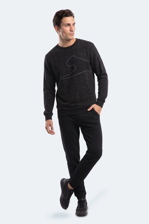 Slazenger GALLO Erkek Siyah Sweatshırt