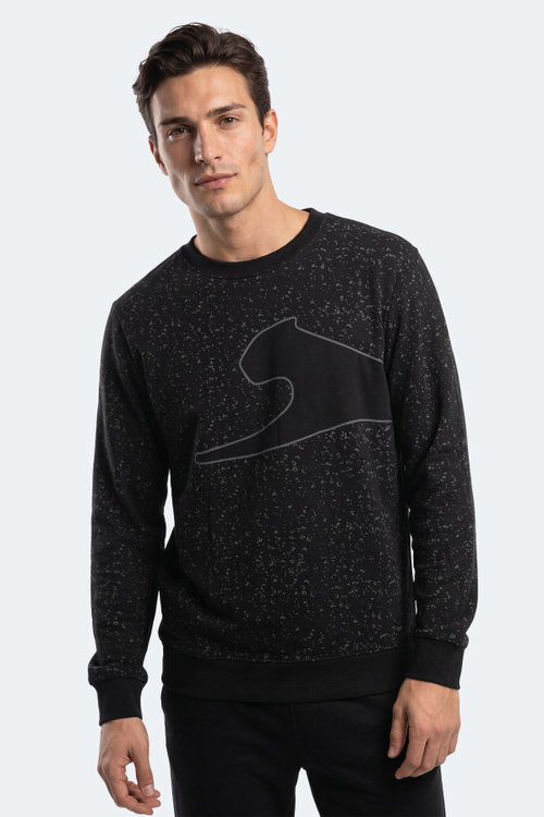 Slazenger GALLO Erkek Siyah Sweatshırt