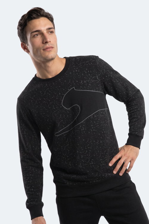 Slazenger GALLO Erkek Siyah Sweatshırt