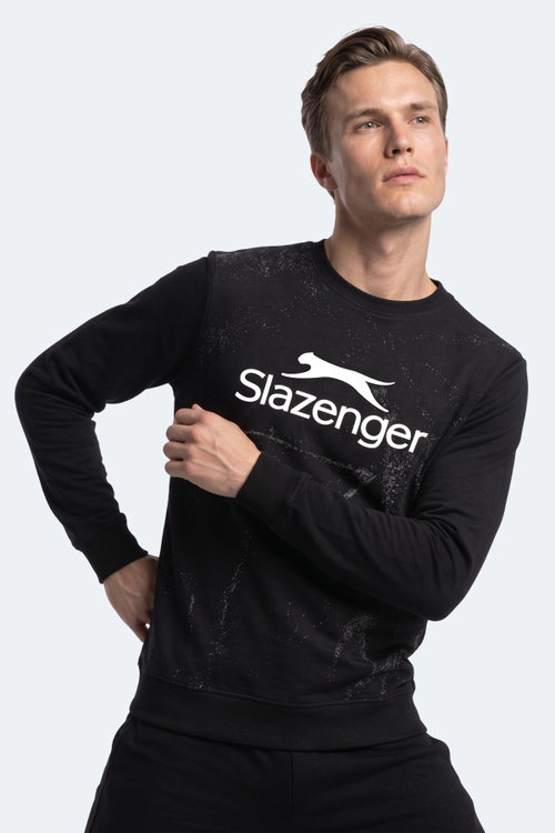 Slazenger GANG Erkek Siyah Sweatshırt