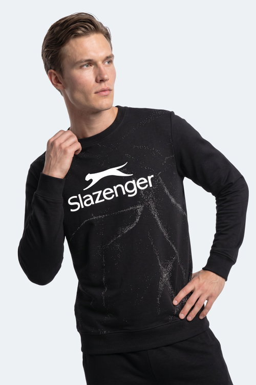 Slazenger GANG Erkek Siyah Sweatshırt