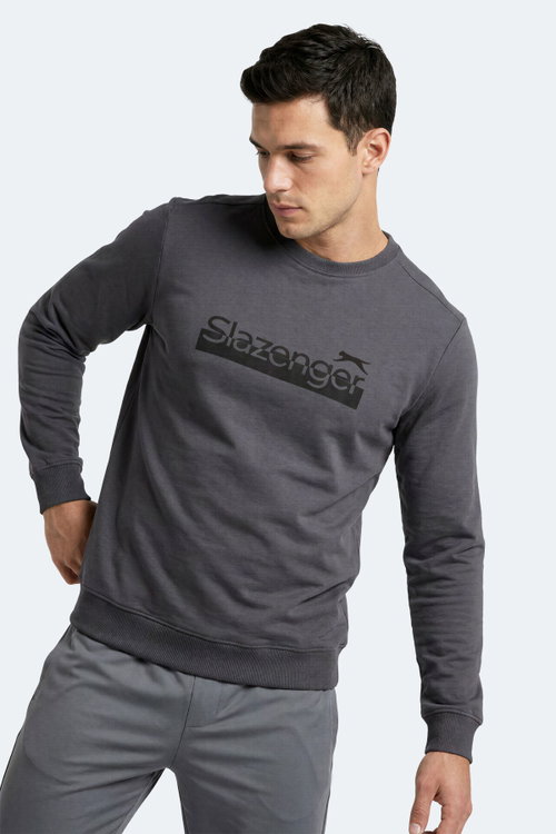 Slazenger GARAGE Erkek Koyu Gri Sweatshırt