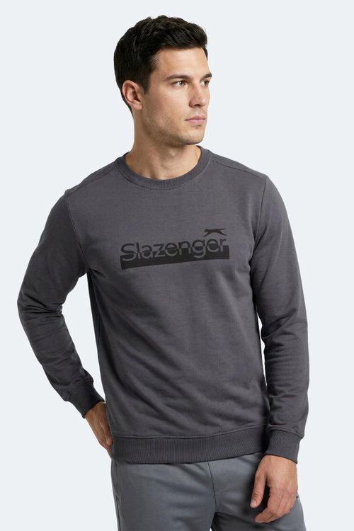 Slazenger GARAGE Erkek Koyu Gri Sweatshırt