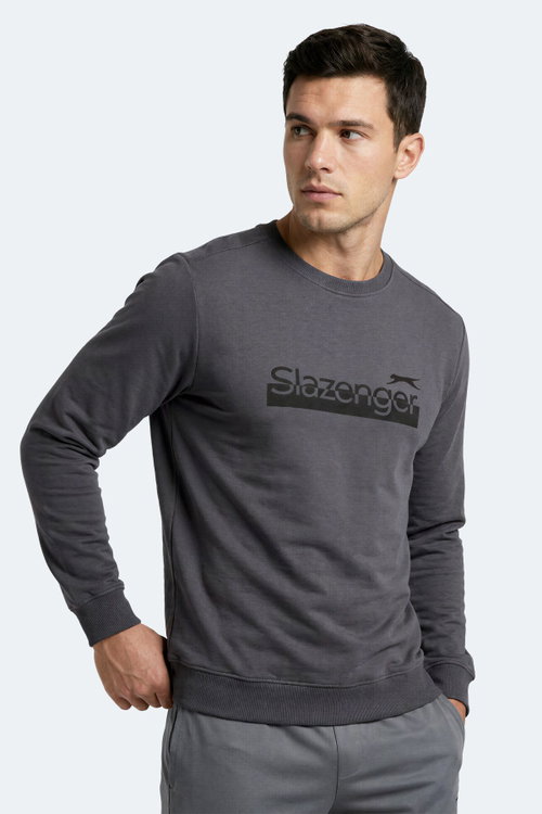 Slazenger GARAGE Erkek Koyu Gri Sweatshırt