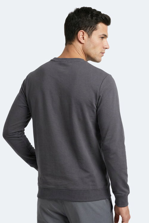 Slazenger GARAGE Erkek Koyu Gri Sweatshırt
