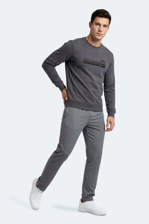Slazenger GARAGE Erkek Koyu Gri Sweatshırt