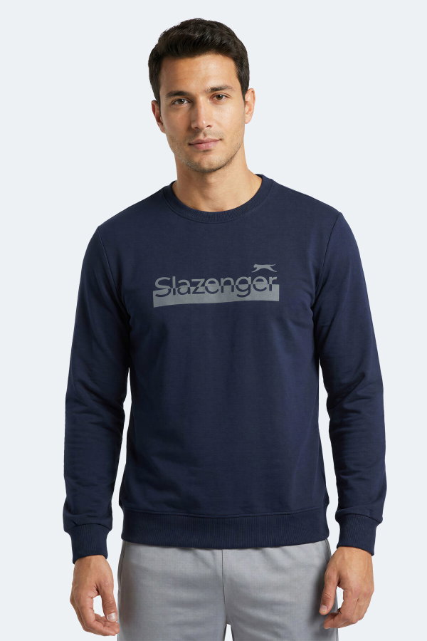 Slazenger GARAGE Erkek Lacivert Sweatshırt