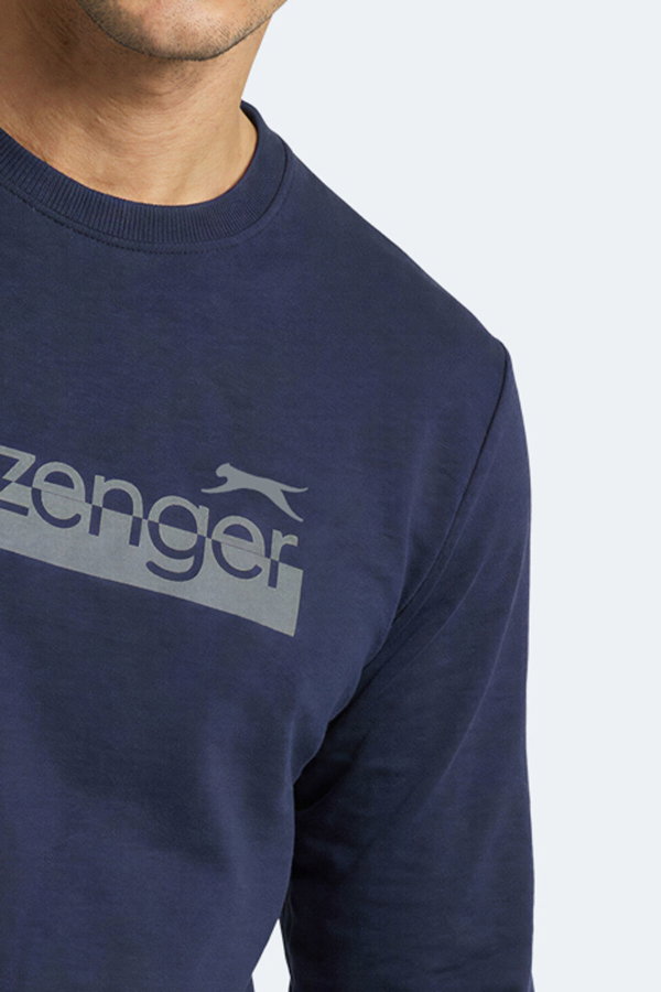 Slazenger GARAGE Erkek Lacivert Sweatshırt