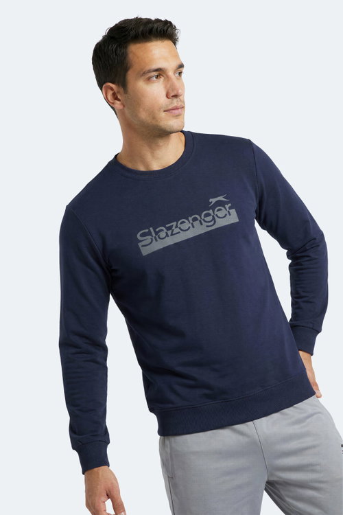 Slazenger GARAGE Erkek Lacivert Sweatshırt